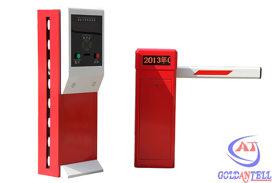 Entry / Exit Car Parking Management System IC Card Reader Gate With Computer Control