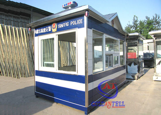 Steel Structure Portable security guard room With Casters , 20 Years Warranty