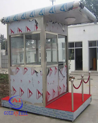 Stainless Steel Guard House Mobile Sentry Garden Shed Fire Resistant