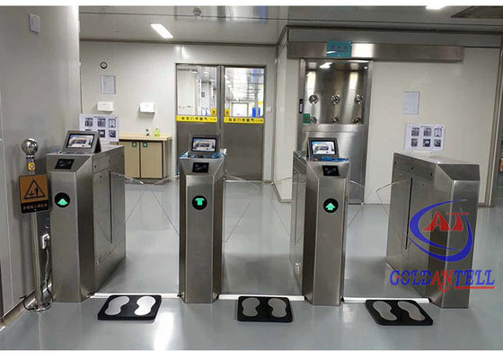 High End Construction Flap Turnstile Gate Brush Motor Security Alarm Door Entrance