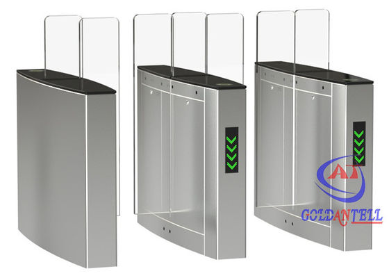 Double Lanes Full Height Pedestrian Turnstiles Biometric Access For Residential