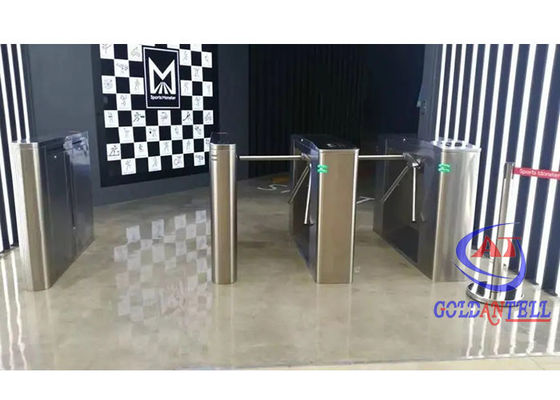 High Security 110v Pedestrian Turnstile Gate Access Control Two Ways For Gyms