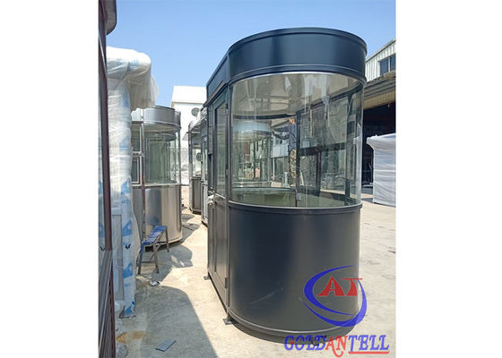 OEM Steel Portable Parking Security Guard Booth Customized Size & Color Heat Insulation