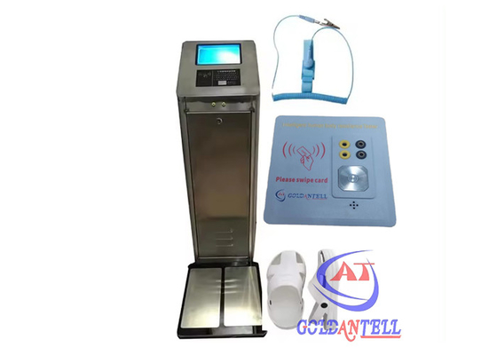 8 Inch LCD Screen ESD Turnstile Gate System With Foot Pedal and Wristband