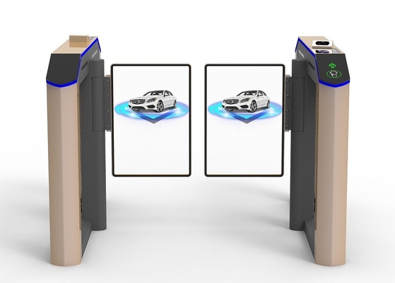 304 SS Fast Speed Gate Turnstile For Secure And Access Control High Speed 35-40 Person Per Minute With Advertising Door