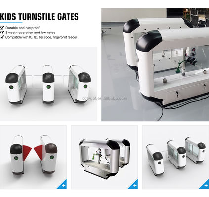Biometric Swing Barrier Gate 0.6s Speed 40 Persons/Min