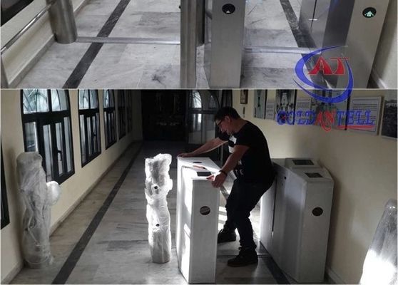 Intelligent QR Code Access Optical Turnstile with IP54 Waterproof 304 Stainless Steel 1200x300x1000mm Security Turnstile Gate