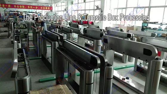 IP54 Rated Swing Barrier Gate with 0.6 Second Sliding Speed and 35-40 Persons/Minute Flow Rate