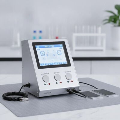 8 Inch Screen Esd Tester With Wrist Strap Footwear Anti-static Tester For Lab and Factory
