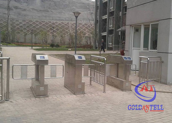 SUS316 Stand Swing Barrier Gate With Time Attendance Anti Collision Function