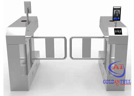 Anti Crush Optical Facial Recognition Turnstile Swing Barrier Gate For Toilet