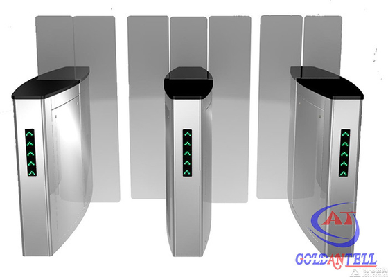 Building Time Attendance Swing Gate Turnstile , Swipe Card Speed Gate Systems