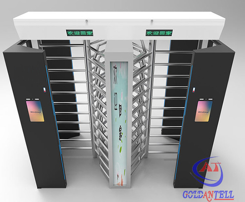 304 SUS RFID کارت QR گردان چرخشی صورت 90 / 120 درجه در ارتفاع کامل در فضای باز