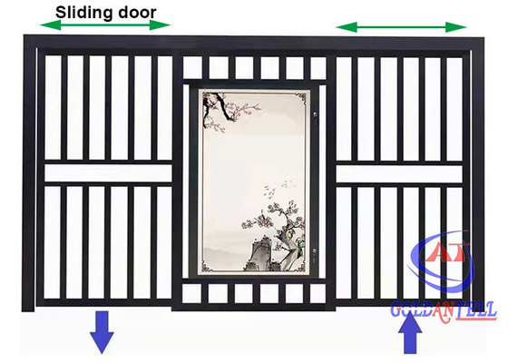 گذرگاه عابر پیاده با درب اتوماتیک برقی آلومینیومی مدرن Walkway Steel Sliding Gate