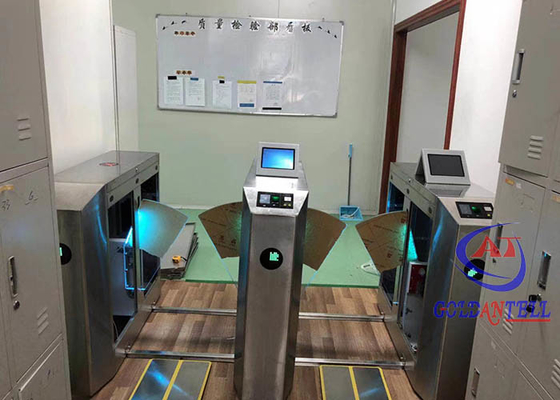 کنترل دسترسی دروازه تورنستیله فلپ ایمنی با صفحه LCD QR Code Reader NFC Reader