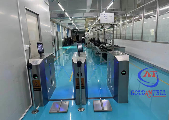 کنترل دسترسی ورودی در فضای باز دورگردان فلزی امنیتی با خواننده اسکنر کد QR ESD