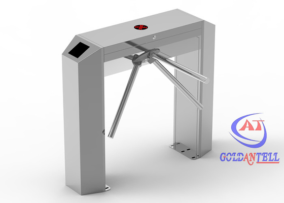 سیستم کنترل دسترسی سه پایه تورنستیل گیت نیمه اتوماتیک با خواننده RFID