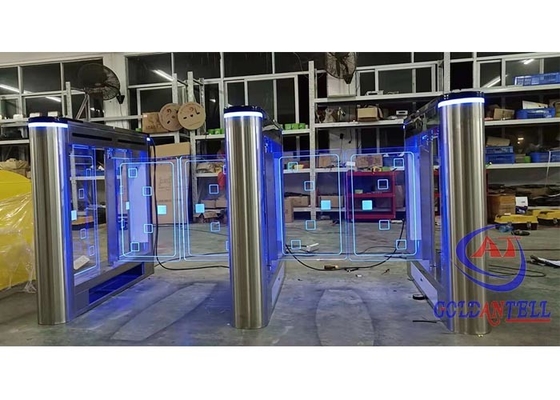 کم نویز RFID Turnstile Gate Control Access Control Gym Reset Auto Turnstile Barrier Gate