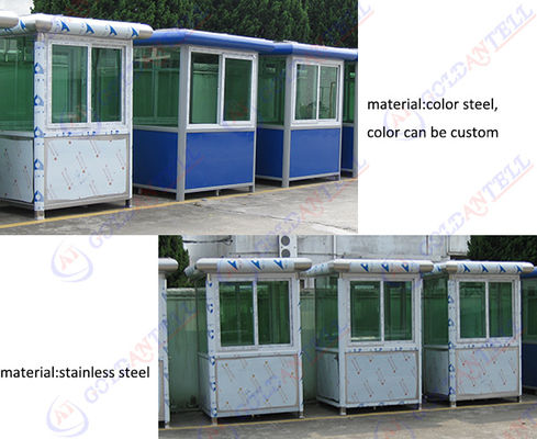 Customized Prefabricated Steel Frame sentry garden shed Easy Move