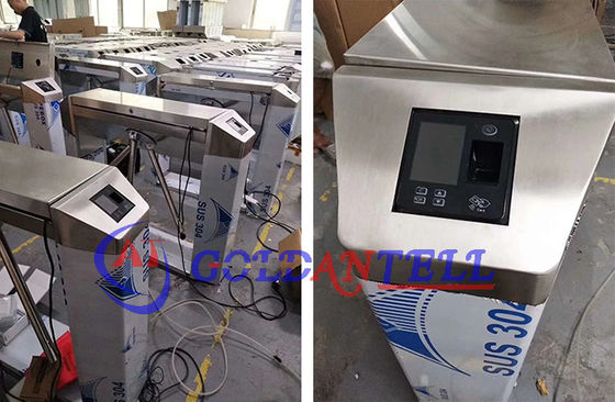 QR Code Card Reader Tripod Turnstile with 0.4s Barrier Open/Close Time and 3 Million Operations Life
