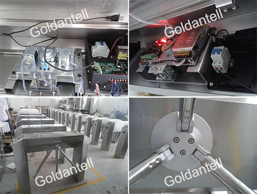 304 Stainless Steel Turnstile Access Control with 0.4s Barrier Open/Close Time and RS485 Communication for 30-40 Persons/Min