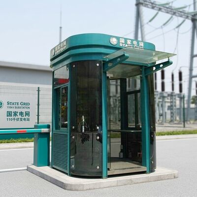 1500x2400mm Or Customized Security Guard House Earthquake Proof Grade 8.3 Gross Weight 320KG to 550KG Depend On Size Guard Booth