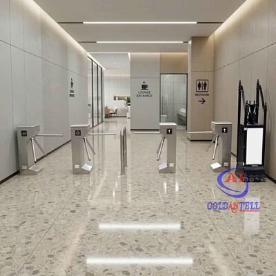 Coin Operated Paid Access Tripod Turnstile with Remote Push Button and QR Reader for Public Toilet and Restroom CE