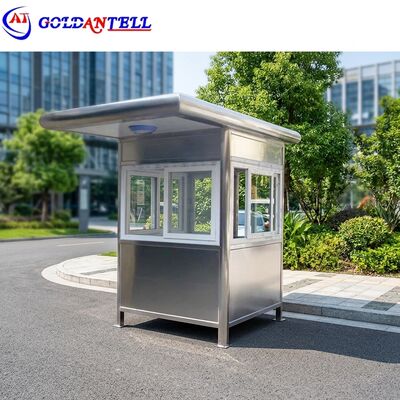 Stainless Steel Guard Shack Parking Lots Security Booth Offering Lightweight Strength and Corrosion Resistance