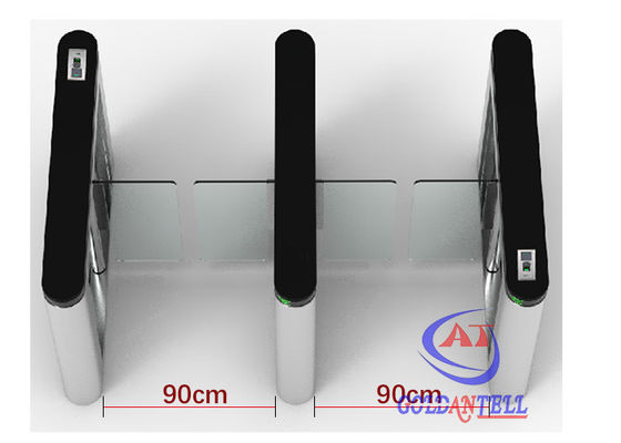 Security Door Access Control Fingerprint Turnstile Waist High Dual RFID Code Reader