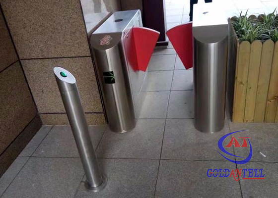 تورنستیل چرخشی بدنسازی با دکمه فشار کنترل دسترسی با شناسایی اثر انگشت RFID صورت