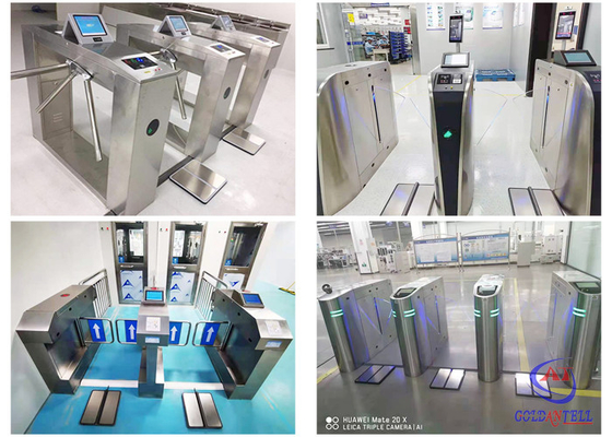 داخل ساختمان عابر پیاده ESD Access Turnstile Gate IP54 SUS304 Material for Lab / Facotry