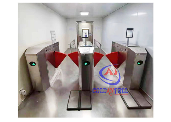 SUS304 Esd Flap Turnstile Smart Pedestrian Path Control Barrier Gate