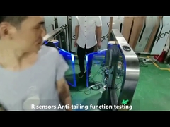 GAT-621 طراحی باریک کد QR NFC کارت عبور کنترل سرعت پیاده دروازه های rfid سریع برای باشگاه